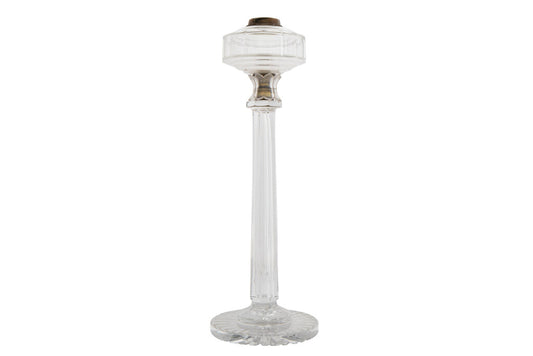 Cut Crystal Column Table Lamp With Font, England 19th Century Default