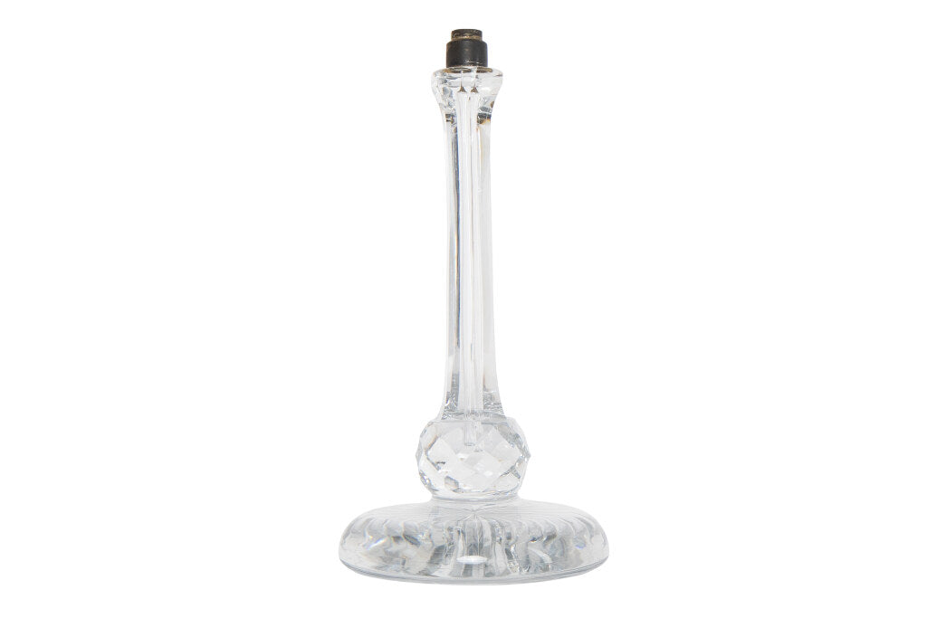 Cut Crystal Column Table Lamp, England 19th Century Default
