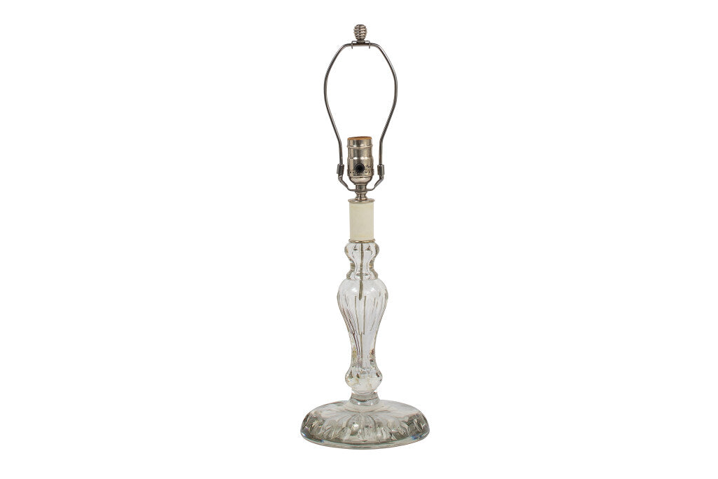 Cut Crystal Table Lamp, England 19th Century Default