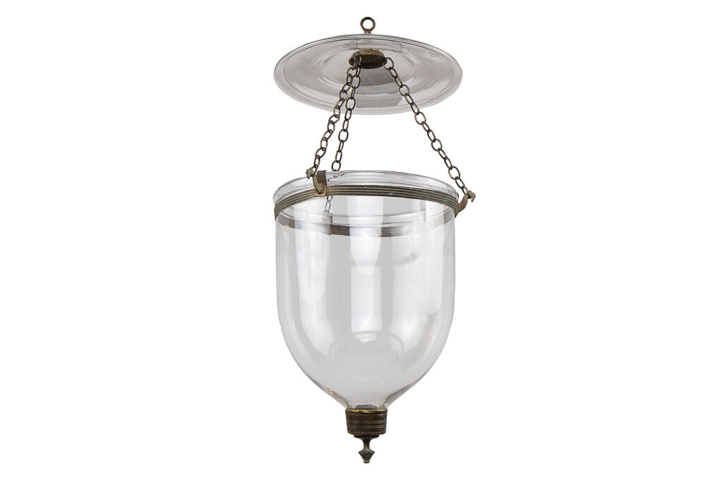 Clear Glass Anglo Indian Bell Lantern, England 19th Century Default