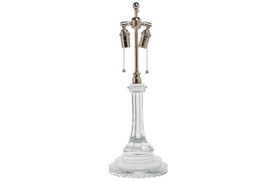 Cut Crystal Lamp Base, England 19th Century Default