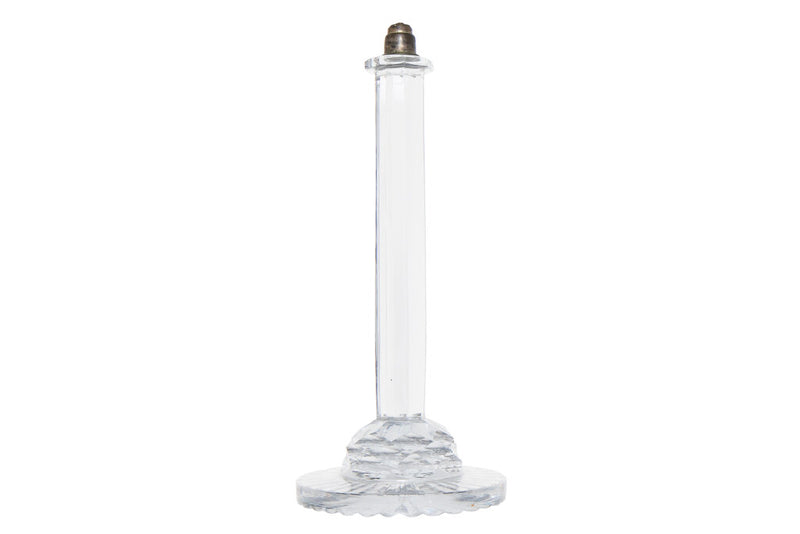 Cut Crystal Column Table Lamp, England 19th Century