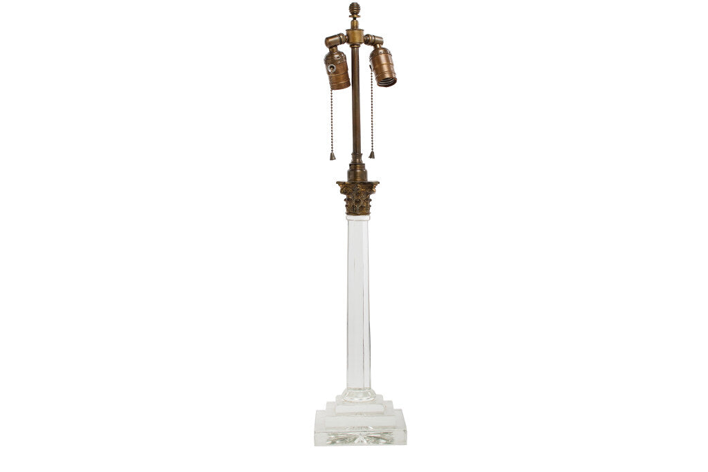 Cut Crystal Regency Table Lamp, England 19th Century Default