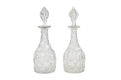 Victorian Hand Cut And Etched Decanters With Stoppers, England 1 Default