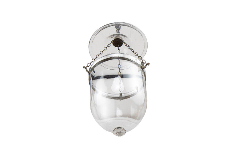 Clear Glass Anglo Indian Bell Lantern, England 19th Century