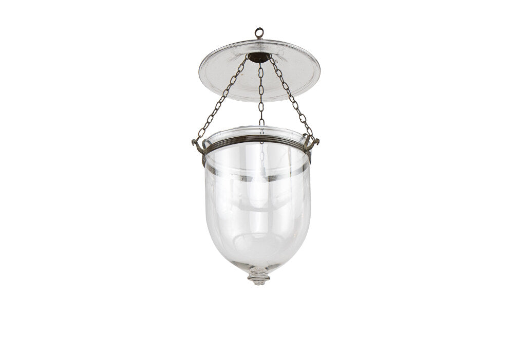 Clear Glass Anglo Indian Bell Lantern, England 19th Century Default