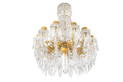 Gilt Bronze And Cut Crystal BACCARAT Twelve Light Chandelier, Fr Default