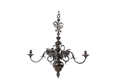 Silvered Bronze Baroque Style Double Eagle Crown Four Light Chan Default