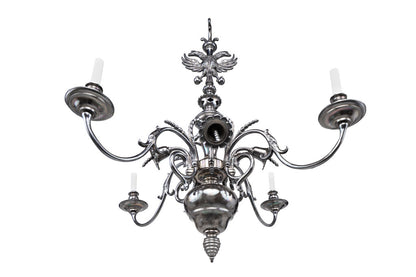 Silvered Bronze Baroque Style Double Eagle Crown Four Light Chan Default