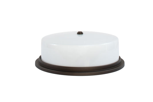 Opaline Glass And Brass Flushmount In The Manner Of A. JUGENDSTI Default