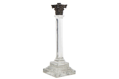 Cut Crystal Column Regency Table Lamp, England Early 19th Century Default