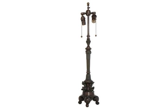 Bronze Figural Art Deco Table Lamp Signed "A. HAAG", Germany Ear Default
