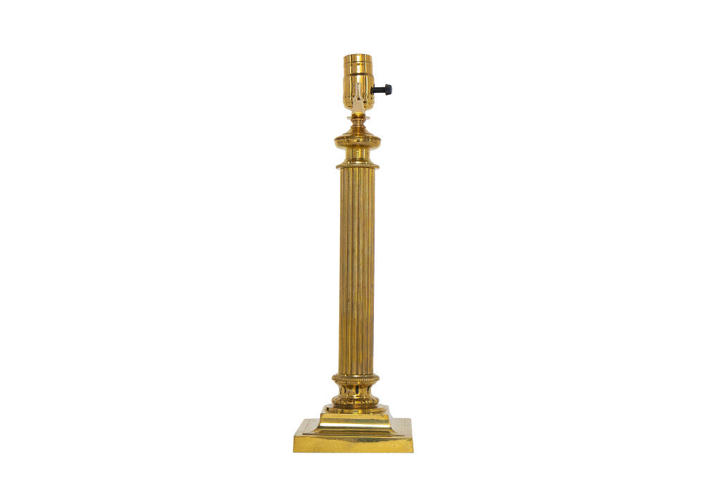 Gilt Bronze Neo-Classical Style Table Lamp, England 19th Century Default