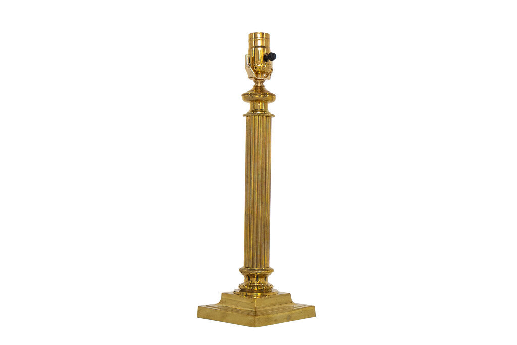 Gilt Bronze Neo-Classical Style Table Lamp, England 19th Century Default