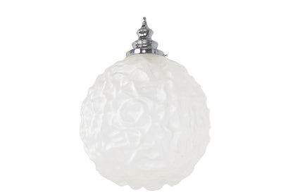Molded Glass And Nickeled Brass Coral Motif,  Art Deco  One Ligh Default