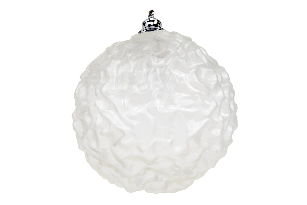 Molded Glass And Nickeled Brass Coral Motif,  Art Deco  One Ligh Default