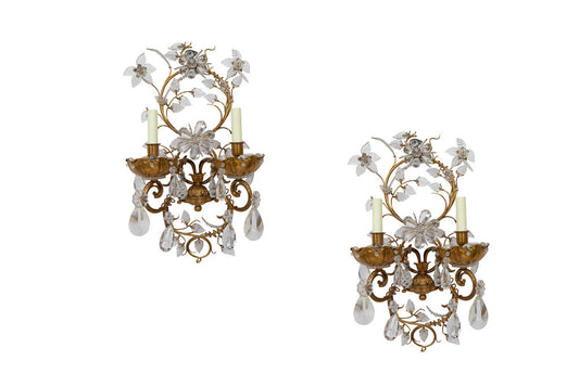 Gilt Bronze, Iron And Crystal Twelve Light Eight Arm Chandelier Default