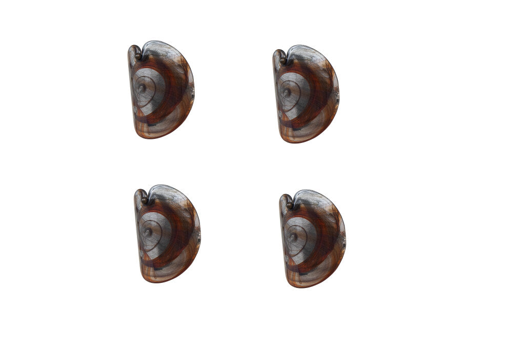 Hand Blown Colored Glass Set Of Four One Light Sconces, By  "LUT Default
