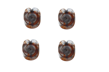 Hand Blown Colored Glass Set Of Four One Light Sconces, By  "LUT Default
