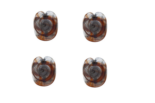 Hand Blown Colored Glass Set Of Four One Light Sconces, By  "LUT Default