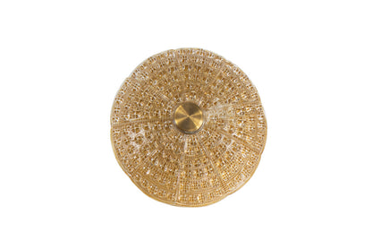 Molded Glass And Brass Six Light Flushmounts By ORREFORS, Sweden Default
