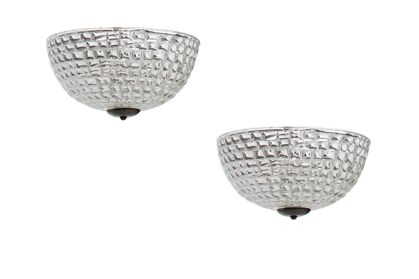 Venetian Glass Four Light Flushmounts By BAROVIER, Italy Early 2