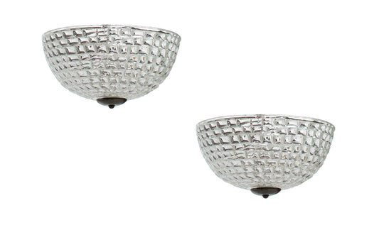 Venetian Glass Four Light Flushmounts By BAROVIER, Italy Early 2