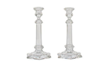 Pressed Glass Candlesticks, England 19th Century Default