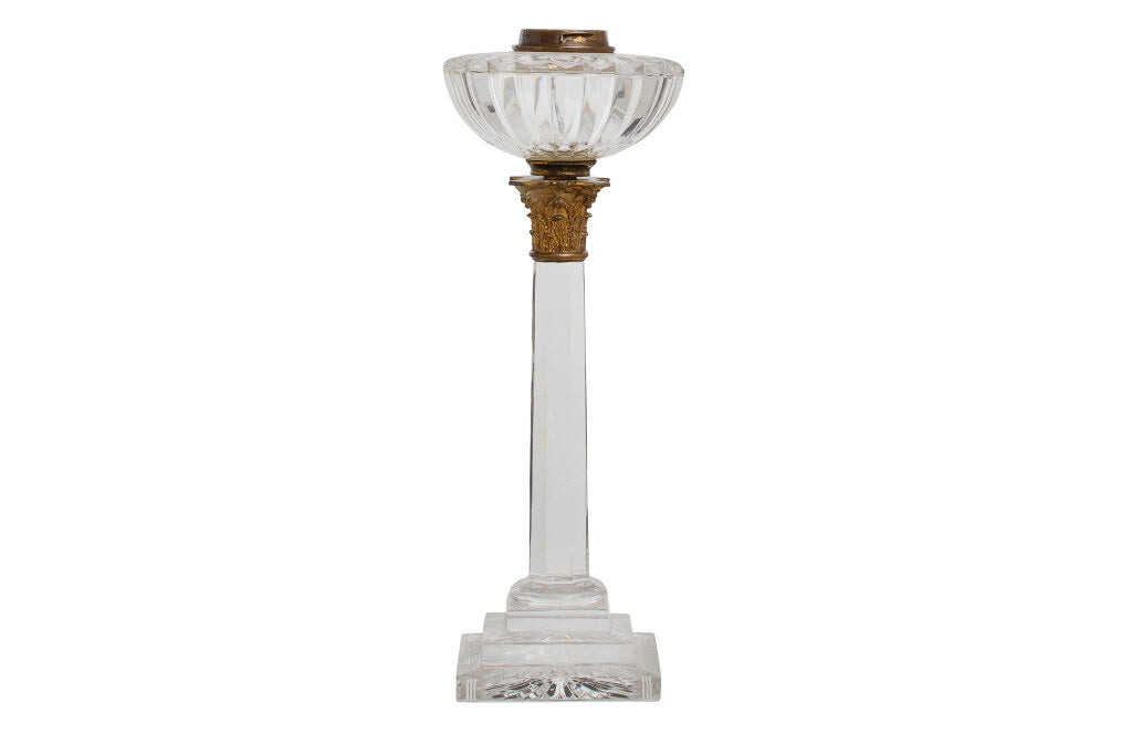 Crystal Regency Column Table Lamp With Gilt Bronze Capital And F Default
