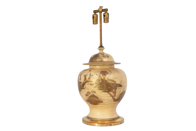 Cut Crystal Regency Column Lamp, England Early 19th Century