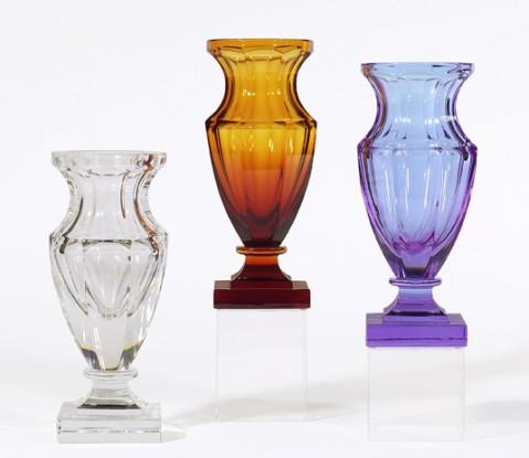 Clear crystal vase