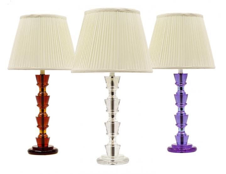 Crystal Art Deco Style Table Lamp