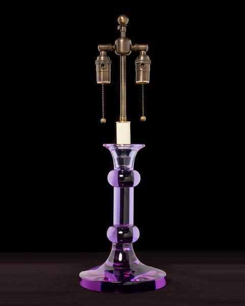 Alexandrite Crystal Mauve Colored Art Moderne Style "Soliste" Ca