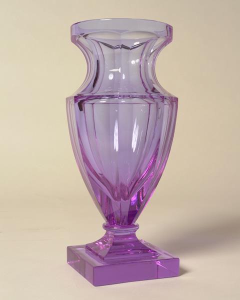 Cut Alexandrite Crystal Mauve Colored Vase