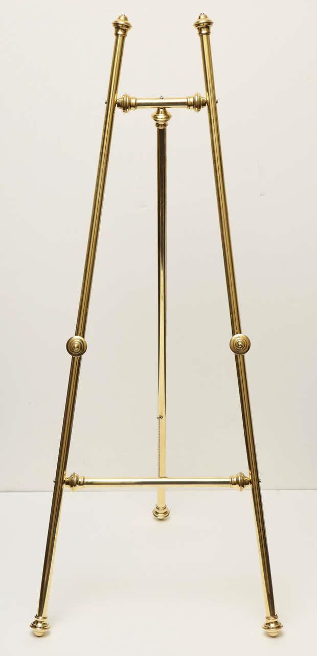 Polished Brass Easel, 20th Century