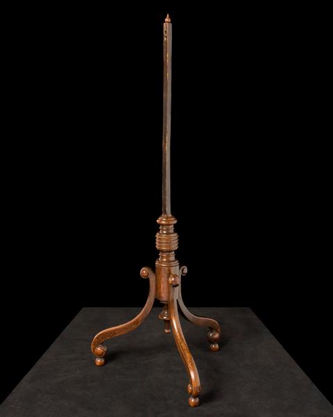 Rosewood Sheraton Floor Lamp, England 19th Century