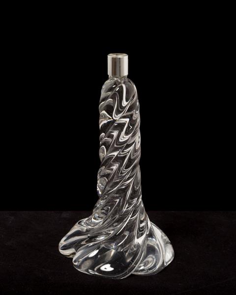 Baccarat crystal lamp base, France, circa 1900