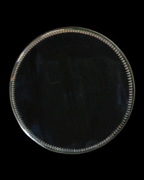 Round Notched Mirror Plateau, England 19th Century