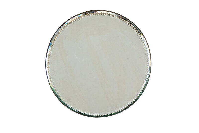 Painted Brass And Mirror Table Plateau, England 19th Century