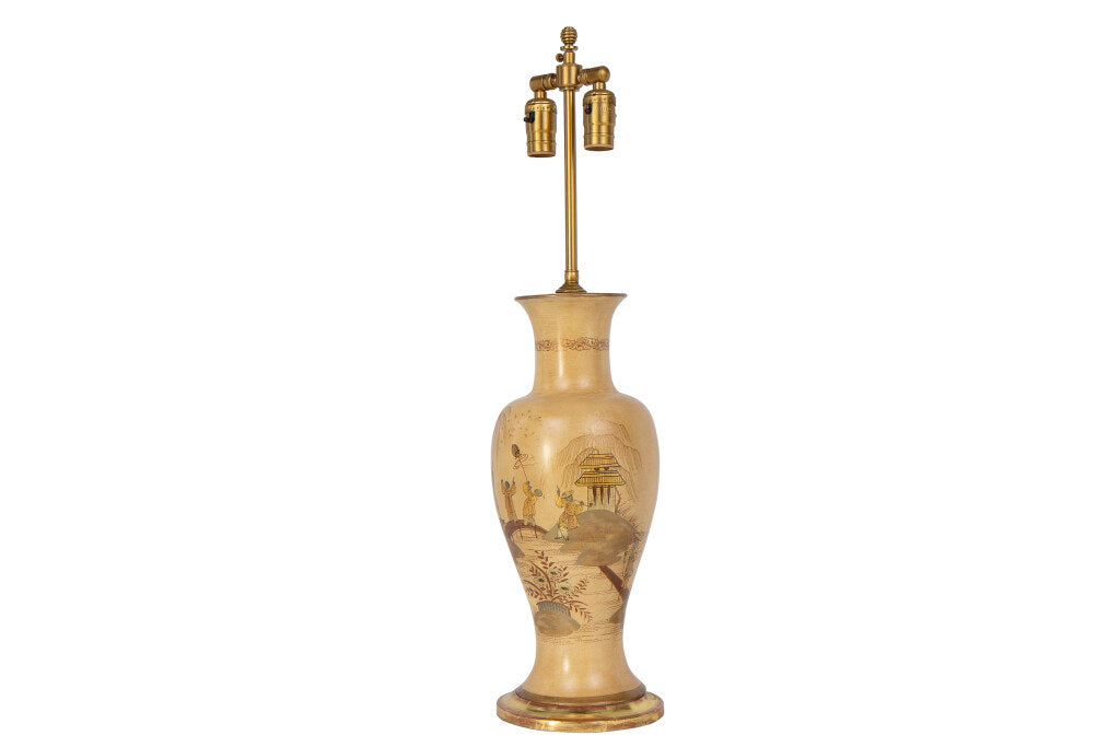 REGENCY cut crystal column lamp, England, circa 1820, not wired Default