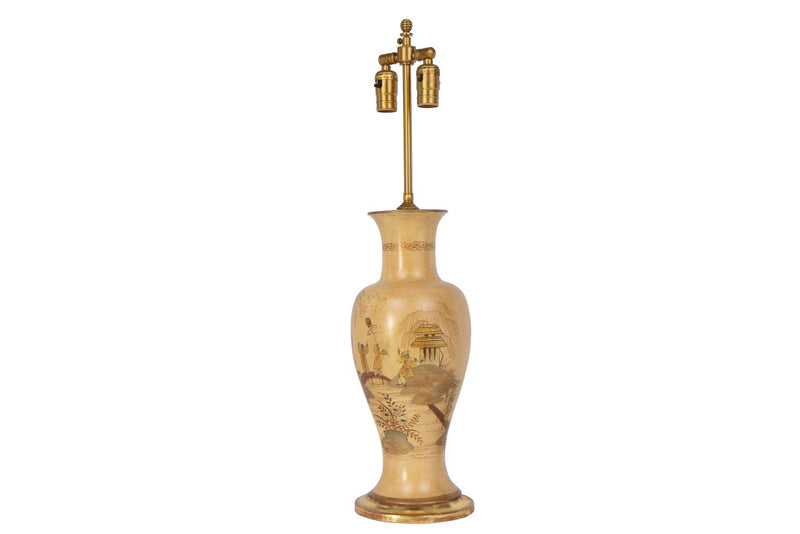 Cut Crystal Regency Column Lamp, England Early 19th Century