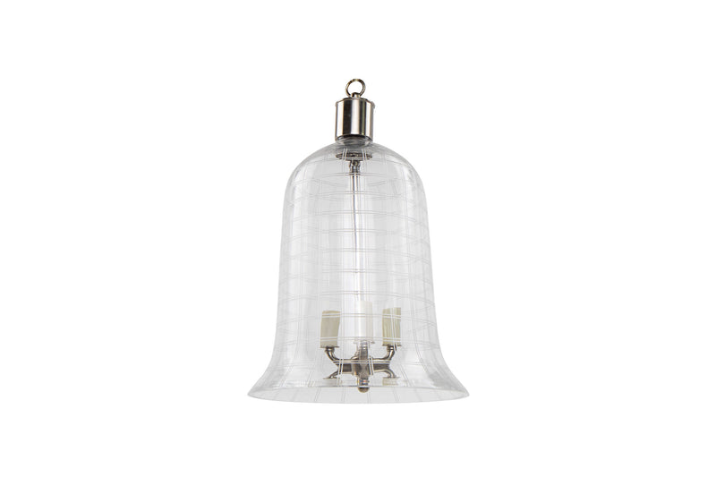 Etched Crystal  Bell Shaped 