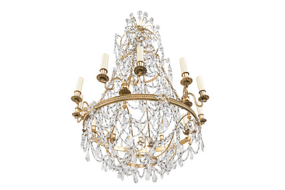 Gilt Bronze And Crystal Russian Style  Twelve Light  Chandelier Default