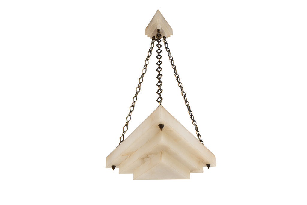 Brass Dutch Style Six Light Chandelier With Reflectors Default