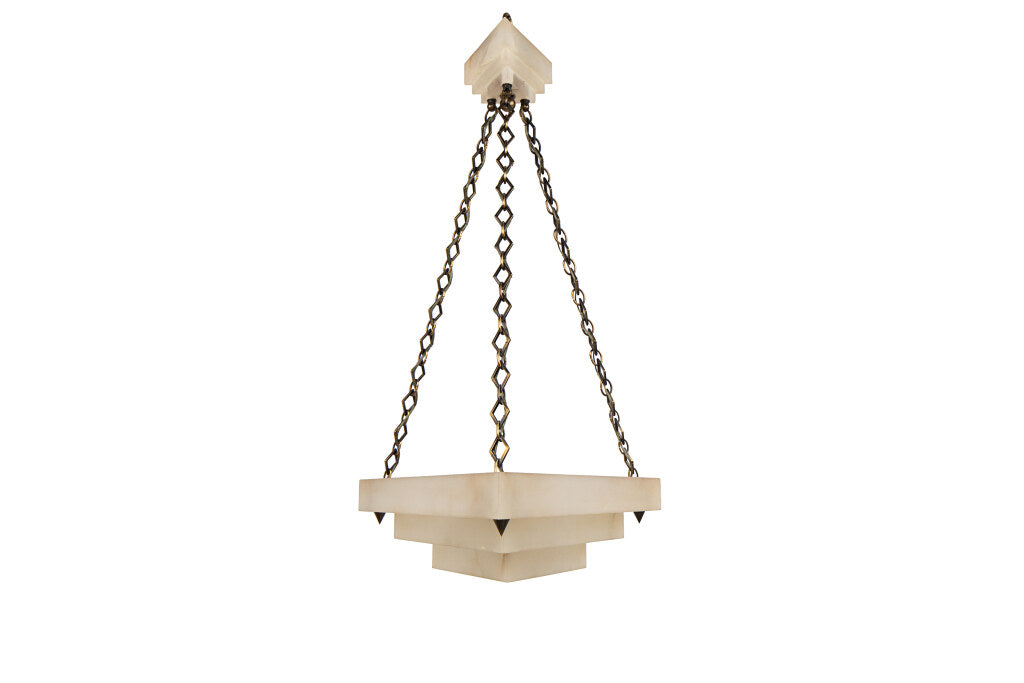 Brass Dutch Style Six Light Chandelier With Reflectors Default