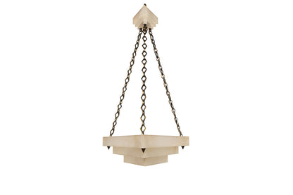 Brass Dutch Style Six Light Chandelier With Reflectors Default