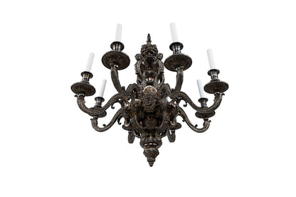 Silvered Bronze Regence Style Eight Light Chandelier Default
