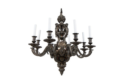 Silvered Bronze Regence Style Eight Light Chandelier Default