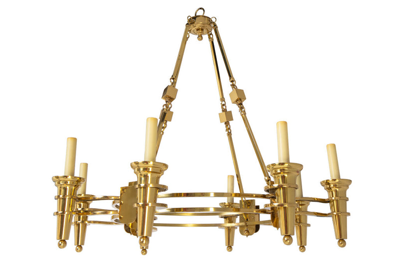 Polished Brass  Art Deco Style 