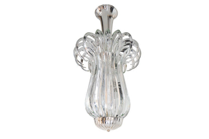 Venetian Grey Ribbed Brick Shaped Glass Tiles,  Fifteen Light Ch Default